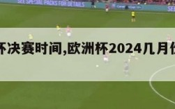 欧洲杯决赛时间,欧洲杯2024几月份开始比赛